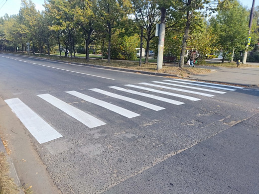 В Иванове планируют нанести еще тысячу кв. м разметки на переходах